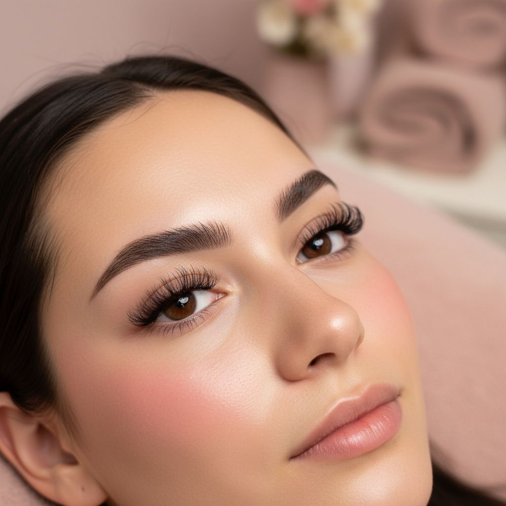 Eyelash and eyebrow beauty services
